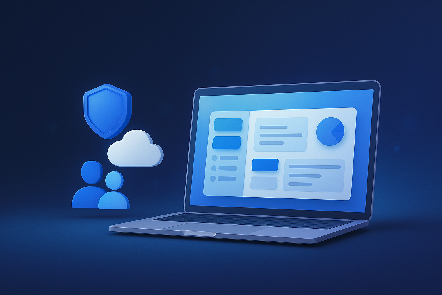 Dashboard de AdminSaaS mostrando estadísticas y gráficos de rendimiento